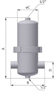 Магистральные фильтры очистки воздуха модели HPF