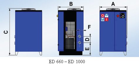 ОСУШИТЕЛИ СЖАТОГО ВОЗДУХА РЕФРИЖЕРАТОРНОГО ТИПА OMI