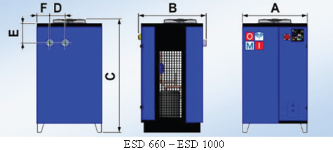 ОСУШИТЕЛИ СЖАТОГО ВОЗДУХА РЕФРИЖЕРАТОРНОГО ТИПА OMI